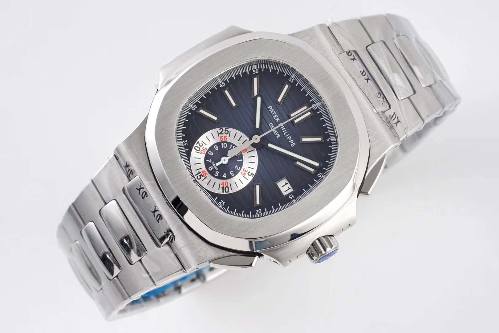 Nautilus 5980/1A-001 Blue Dial in Steel
